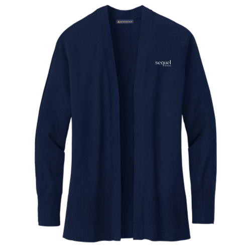 SequelTravel - Brooks Brothers Women's Cotton Stretch Long Cardigan Sweater v1