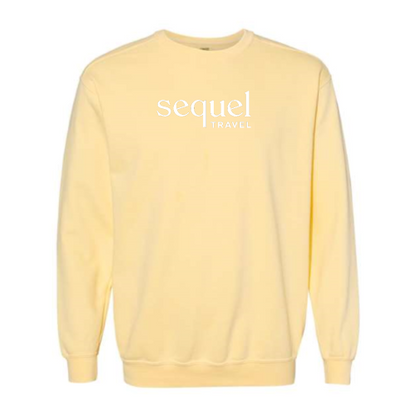 SequelTravel - Pigment-Dyed Crewneck Sweatshirt