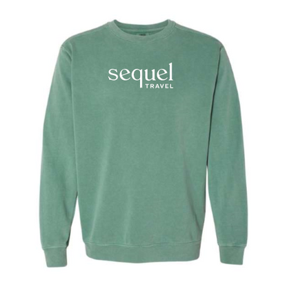 SequelTravel - Pigment-Dyed Crewneck Sweatshirt