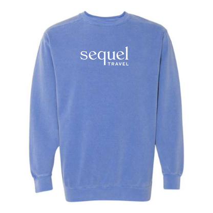 SequelTravel - Pigment-Dyed Crewneck Sweatshirt