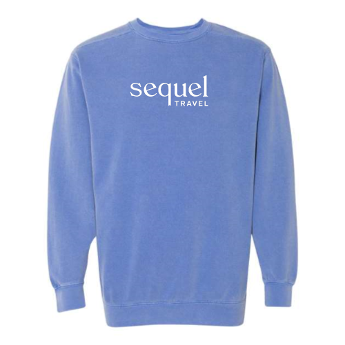 SequelTravel - Pigment-Dyed Crewneck Sweatshirt