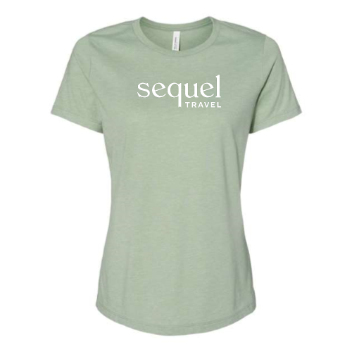 SequelTravel - Women’s Relaxed Fit Heather CVC Tee